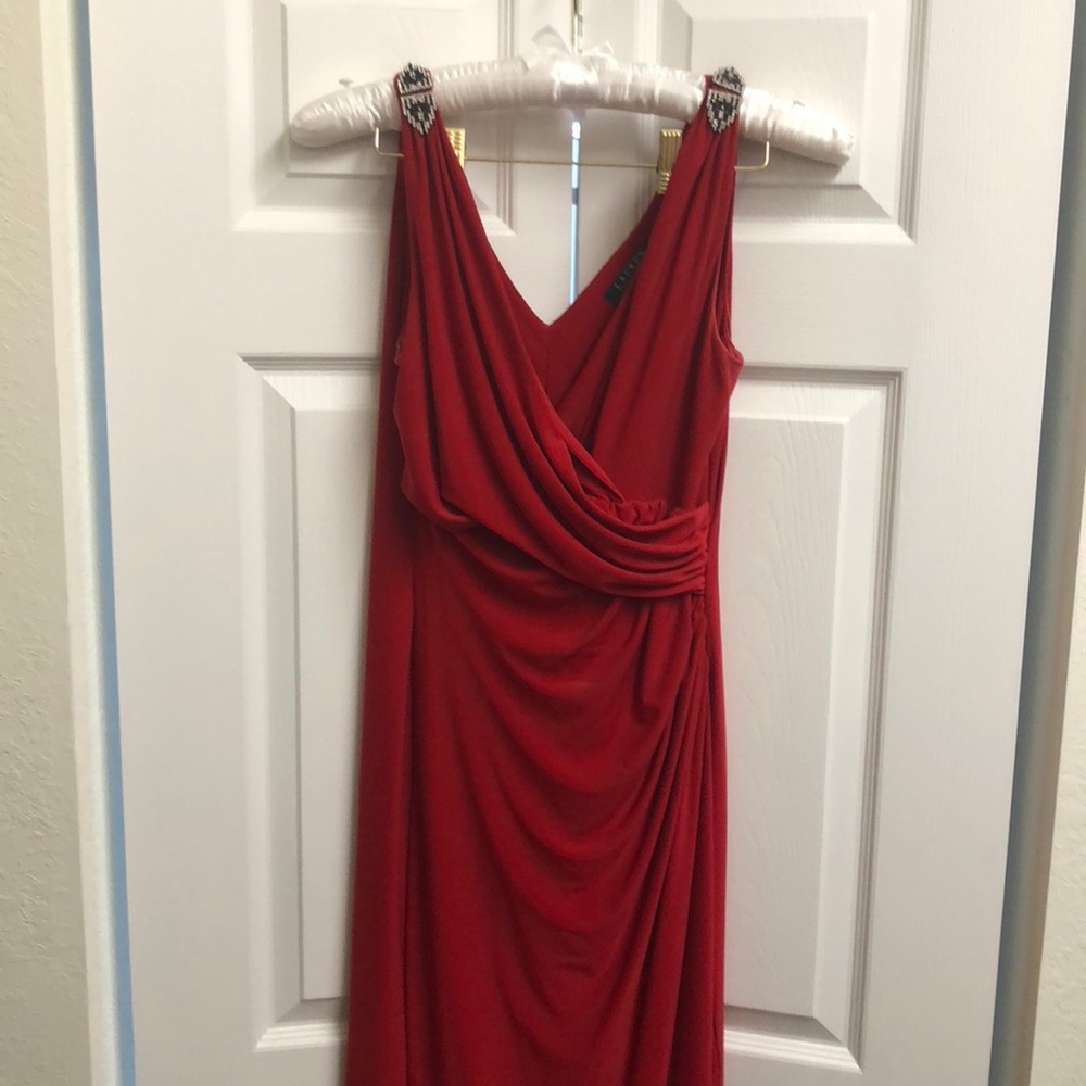Long Ralph Lauren red dress